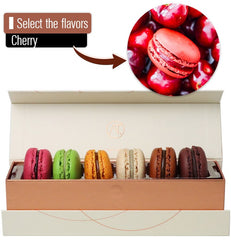 Macarons box, 6pc- flavor Cherry - thierry atlan soho new-york