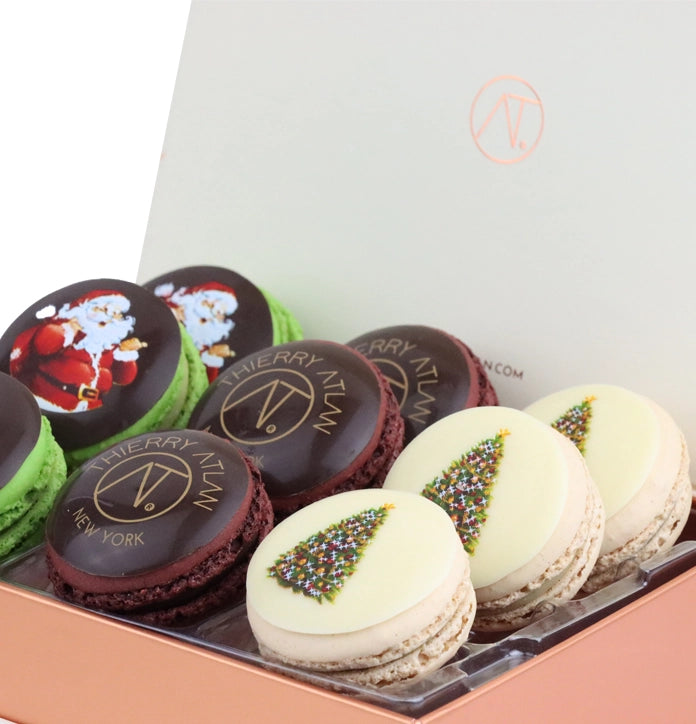  Christmas Special Macaron Tower, 12PC - thierry atlan new york CHRISTMAS holiday