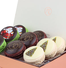  Christmas Special Macaron Tower, 12PC - thierry atlan new york CHRISTMAS holiday