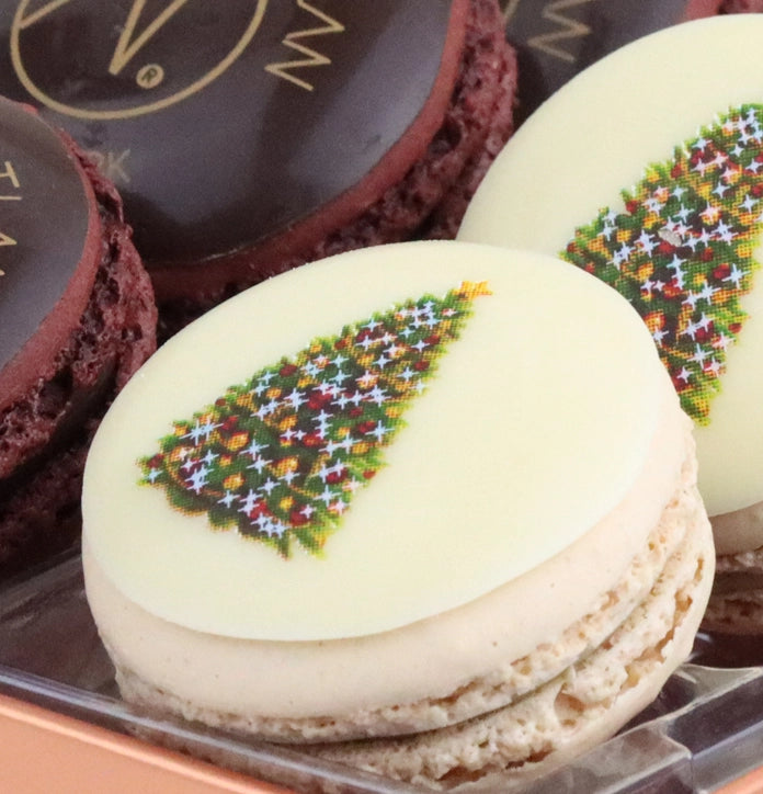  Christmas Special Macaron Tower, 12PC - thierry atlan new york CHRISTMAS holiday