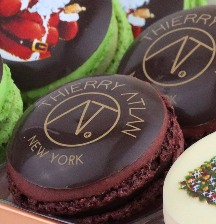  Christmas Special Macaron Tower, 12PC - thierry atlan new york CHRISTMAS holiday