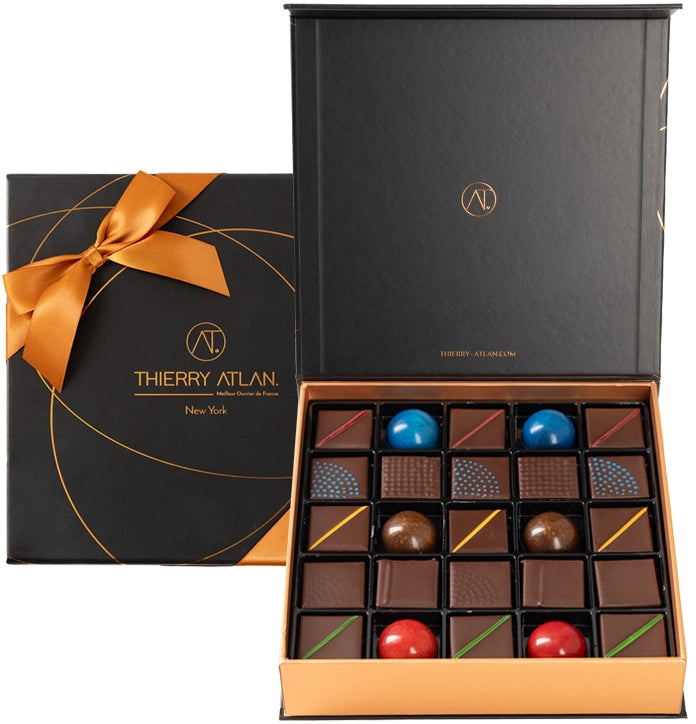 Dark Chocolate Box, 25pc - Thierry-ATLAN New York