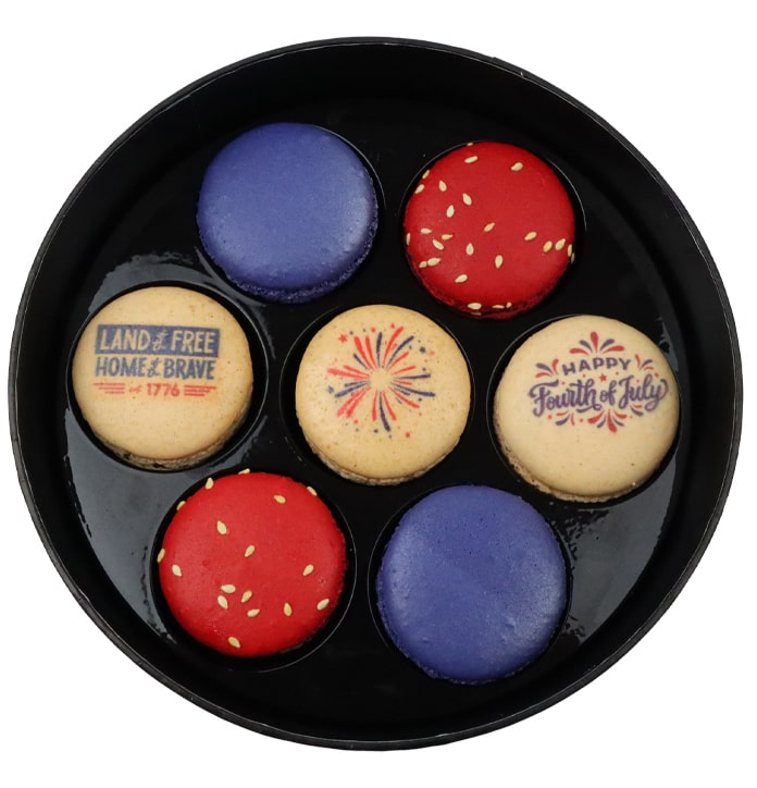 Fourth of July Macaron Box, 7pc - thierry atlan - New York