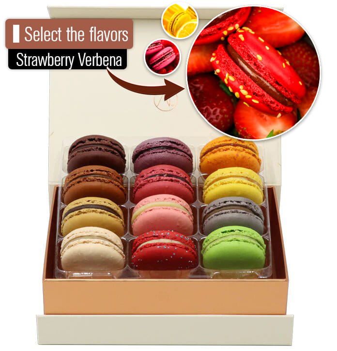 Macarons - Build Your Own Box, 12pc- Blueberry - Thierry Atlan - New-York - Soho - usa